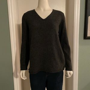 Wool v neck sweater
